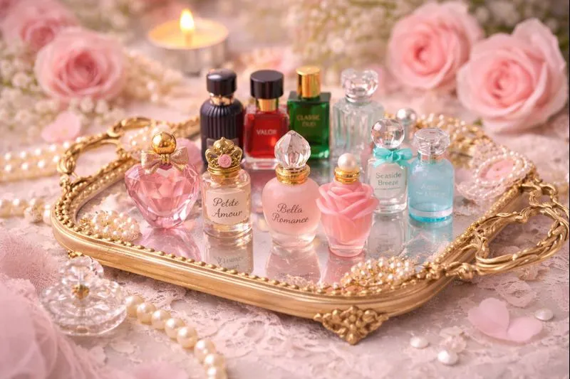 Aesthetic Miniature Perfume Display