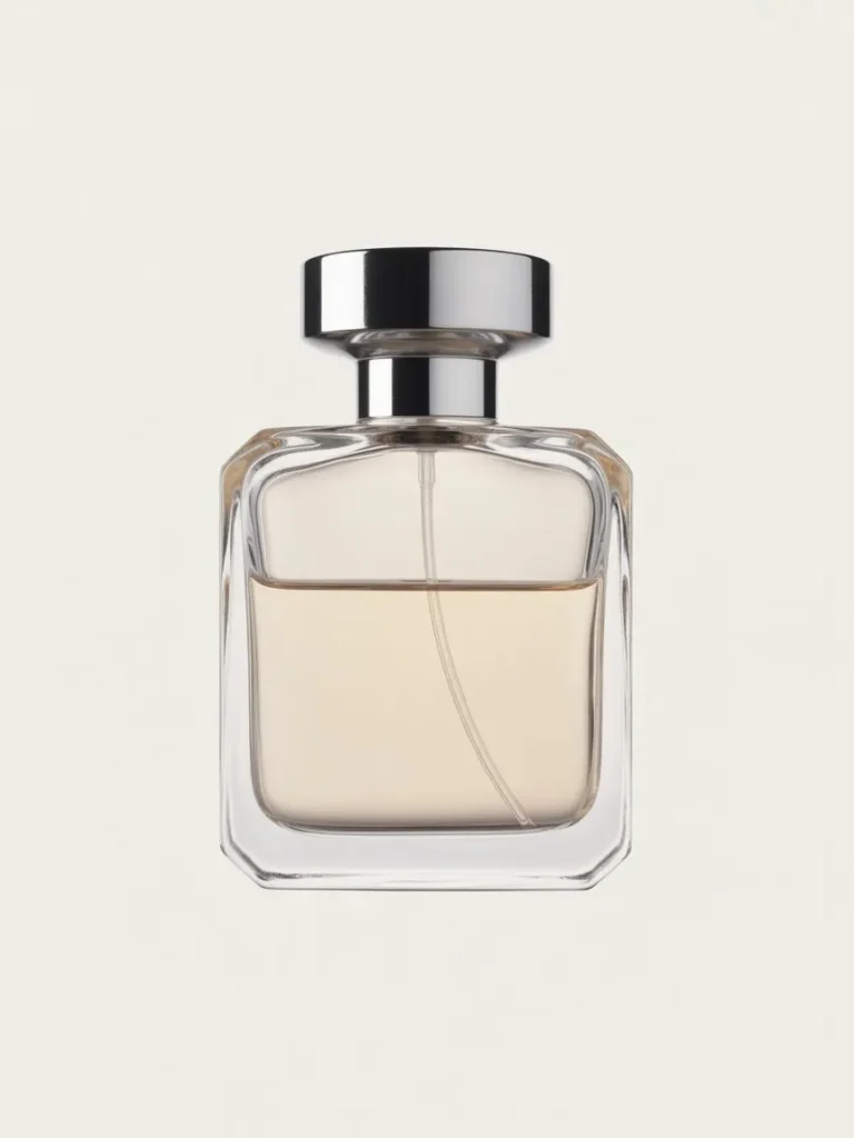 Clean musk perfume minimalist style