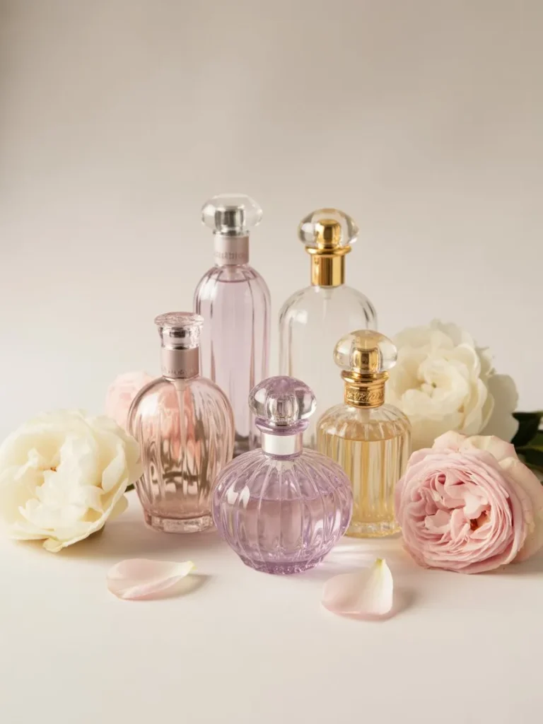 Collection of natural floral perfumes