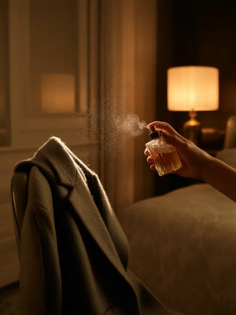 Dark perfumes tend to linger on fabric.