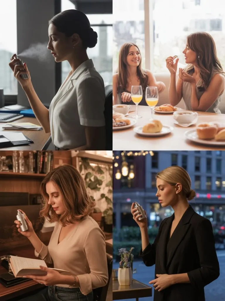 Everyday hair perfume usage scenarios