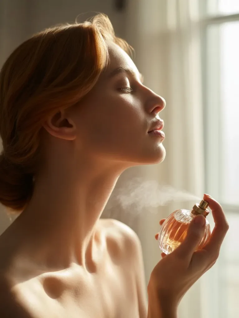 Feminine perfume application
