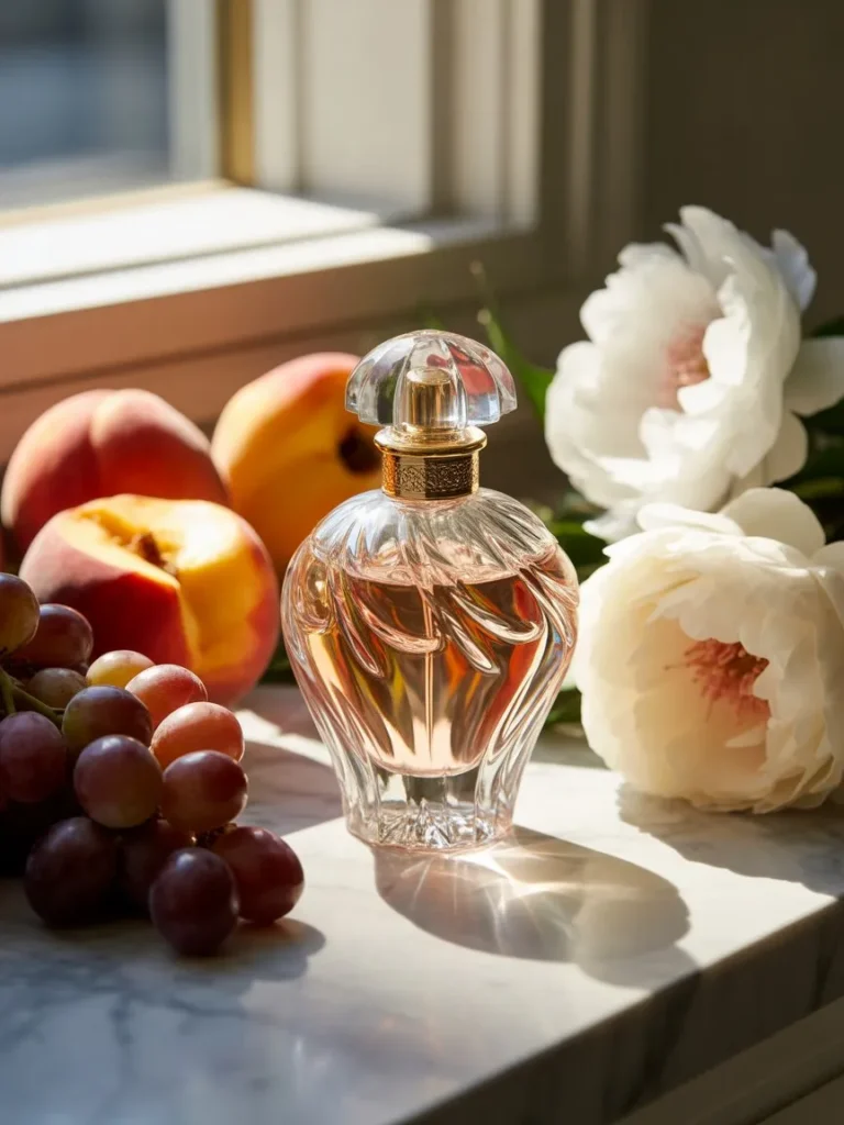 Fresh airy floral perfume aesthetic