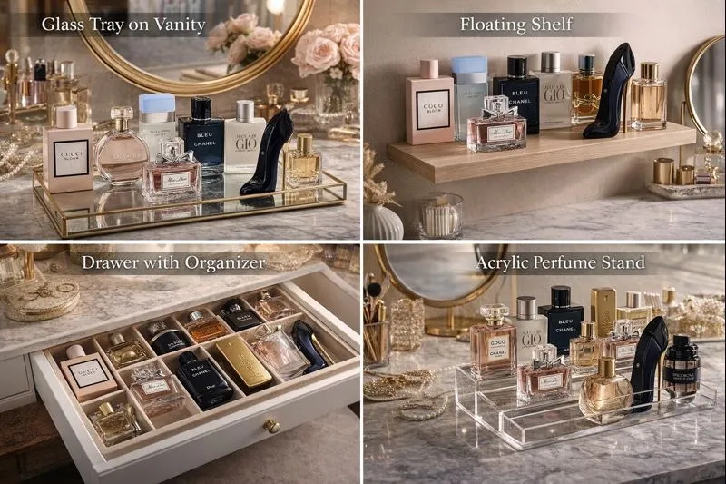 How To Display Perfume Collection