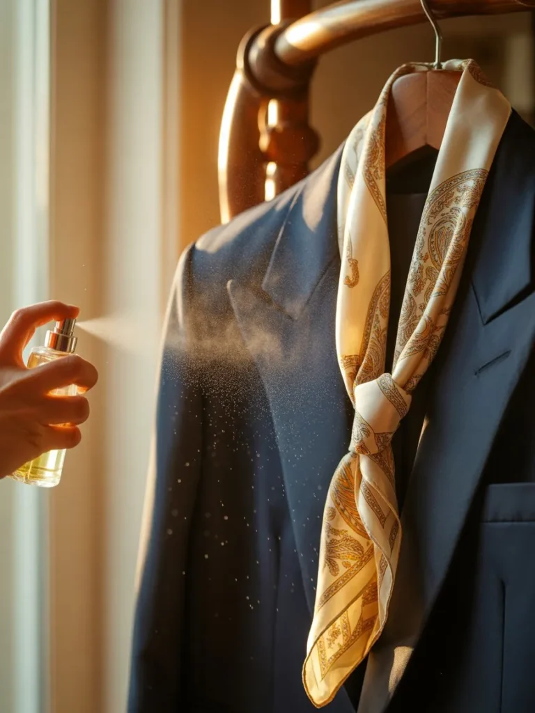 Luxury perfume longevity on clothing