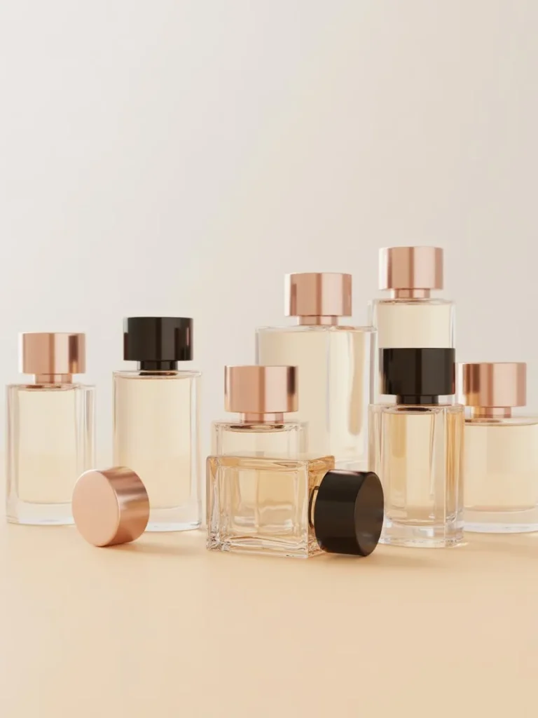 Perfume collection organized by notes