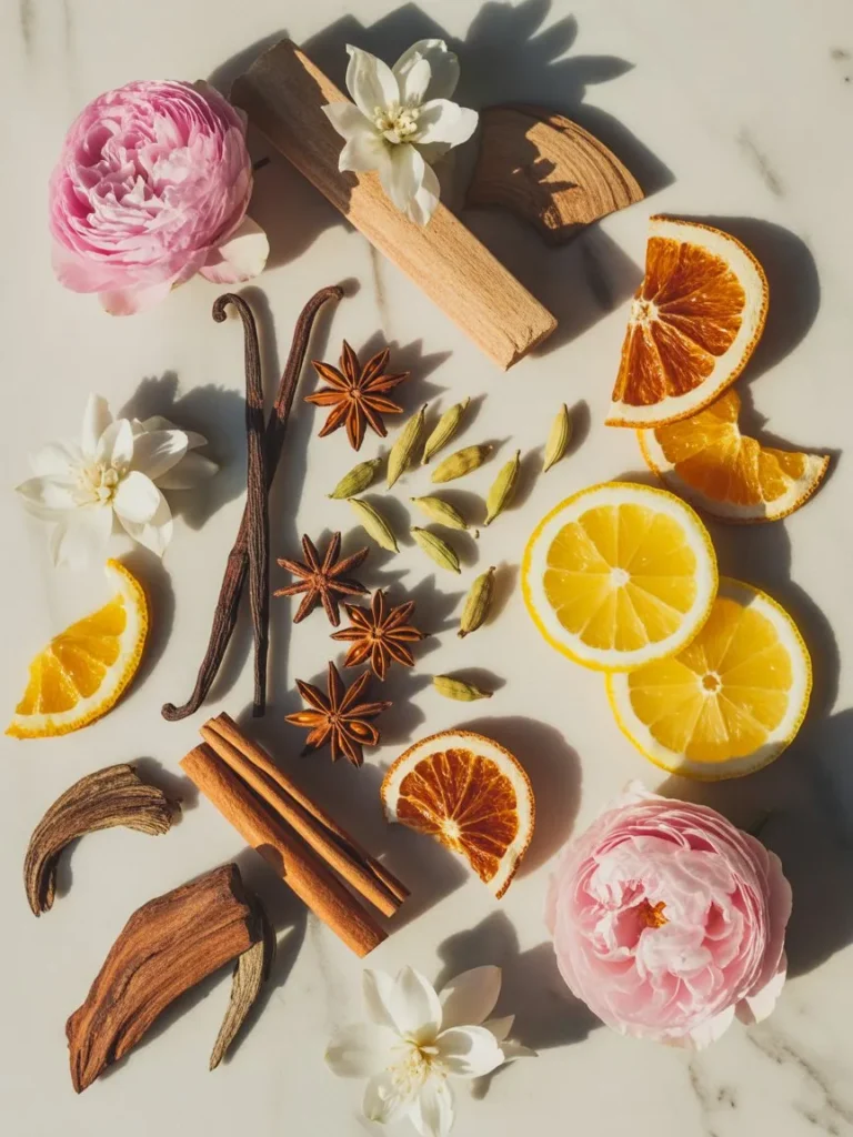 Perfume note families explained visually