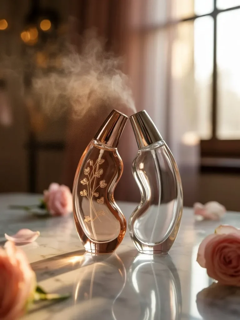 The idea of layering perfumes for a romantic effect.