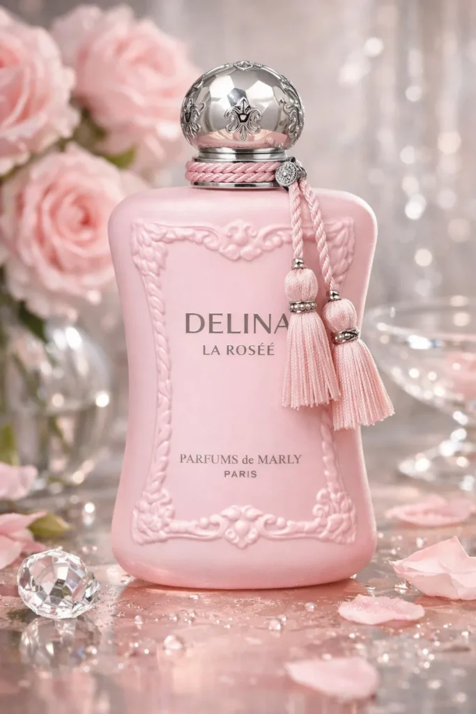 Elegant Delina La Rosee Perfume Bottle