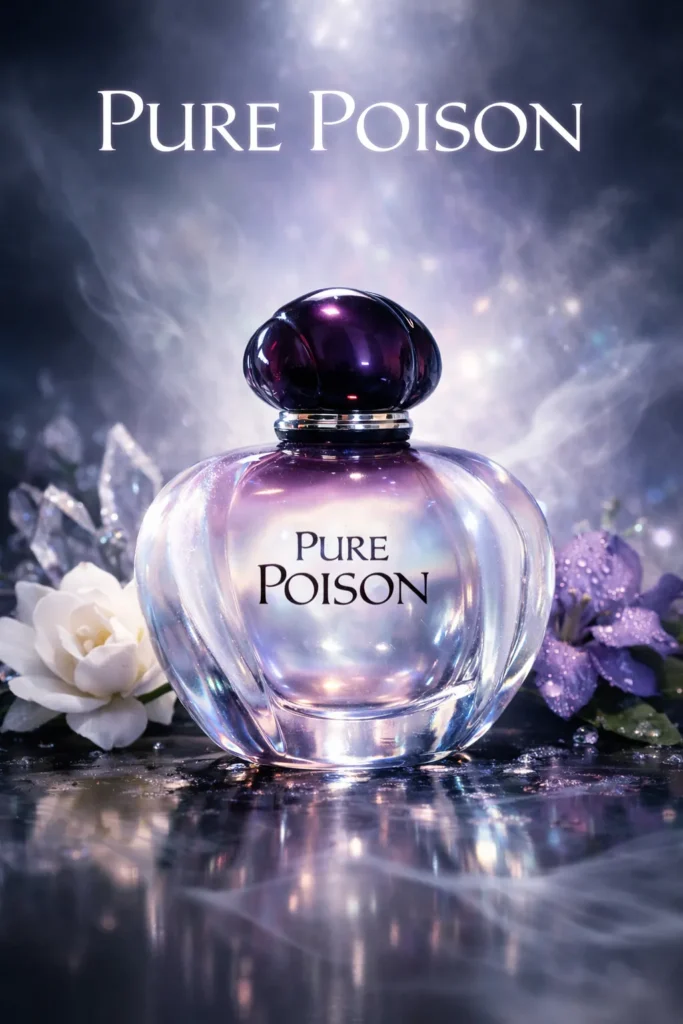 Elegant Perfume Amidst Ethereal Mist