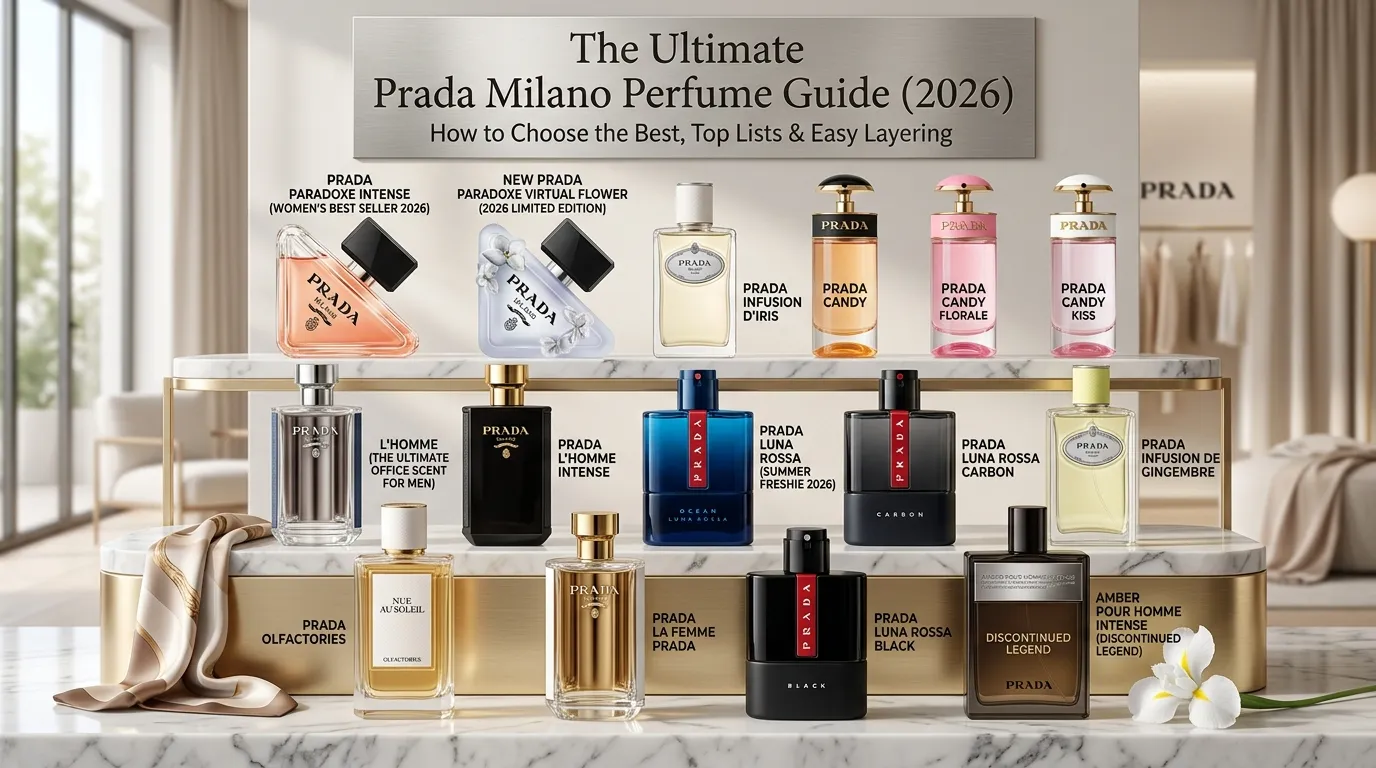 The Ultimate Prada Milano Perfume Guide (2026): How to Choose the Best, Top Lists & Easy Layering 15  Variations